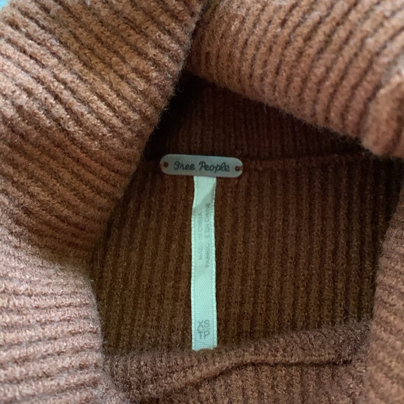 Free People burnt sienna cowl neck sweater - Picture 2 of 11